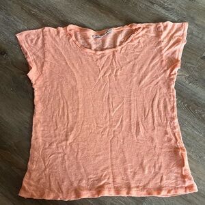 Acne Studios Peach Short Sleeve Top
